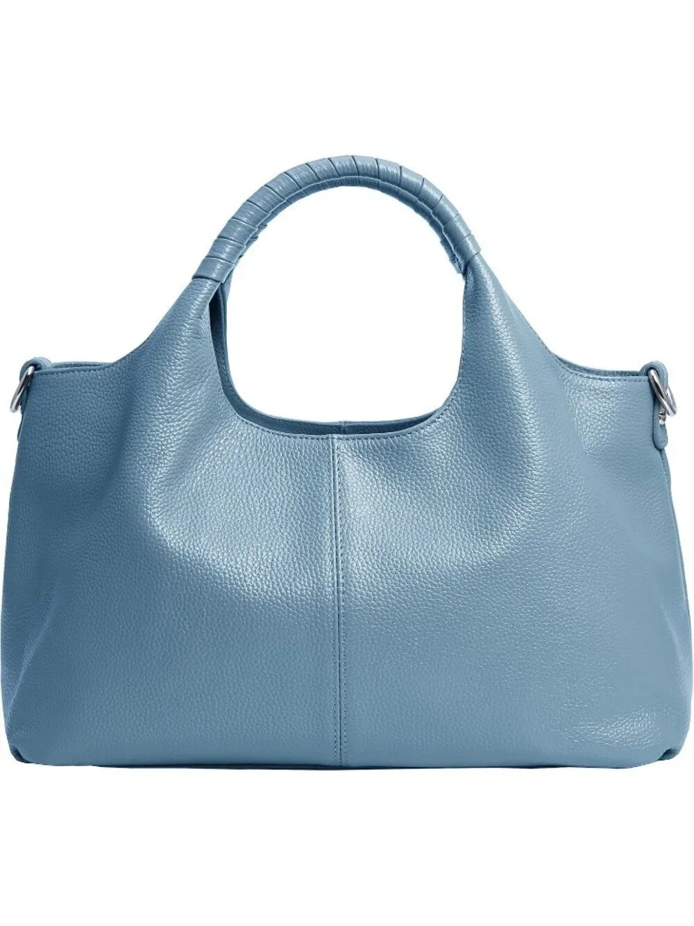 Women's Light Blue Genuine Leather Shoulder Satchel Designer Crossbody Hobo Bags